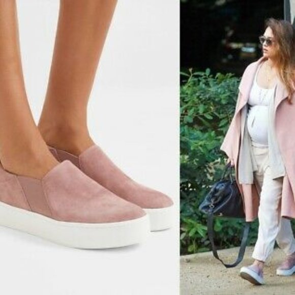 vince pink sneakers